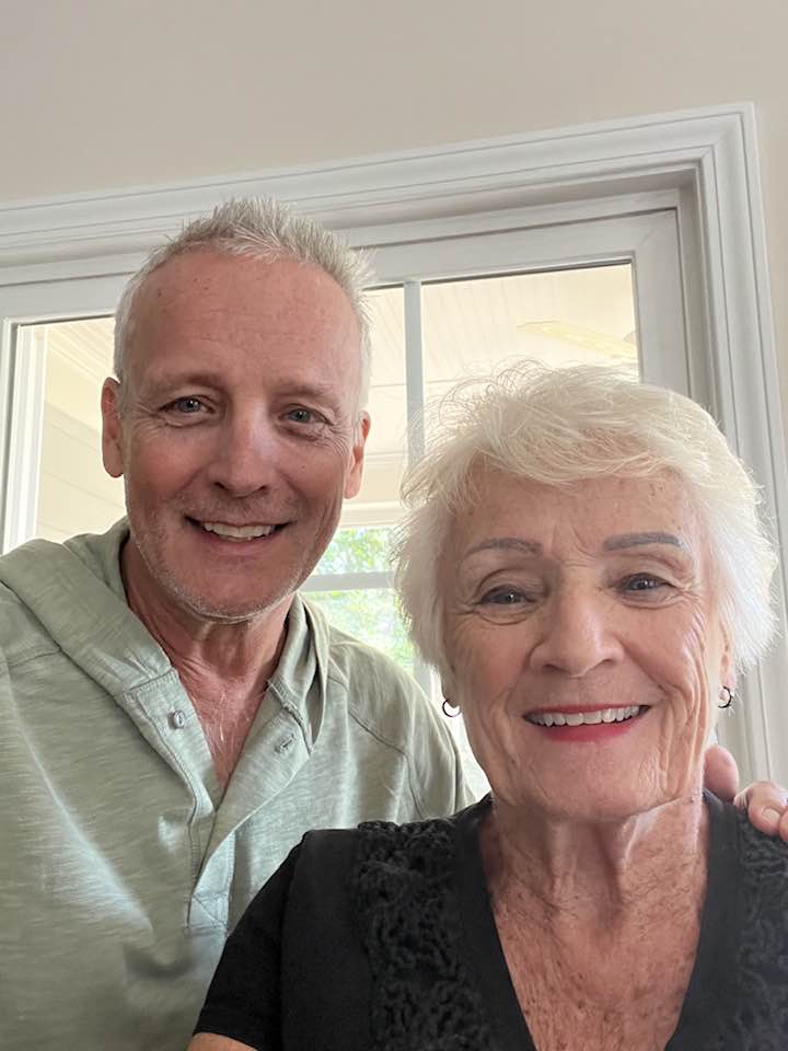 Jamie Buturff with his mother